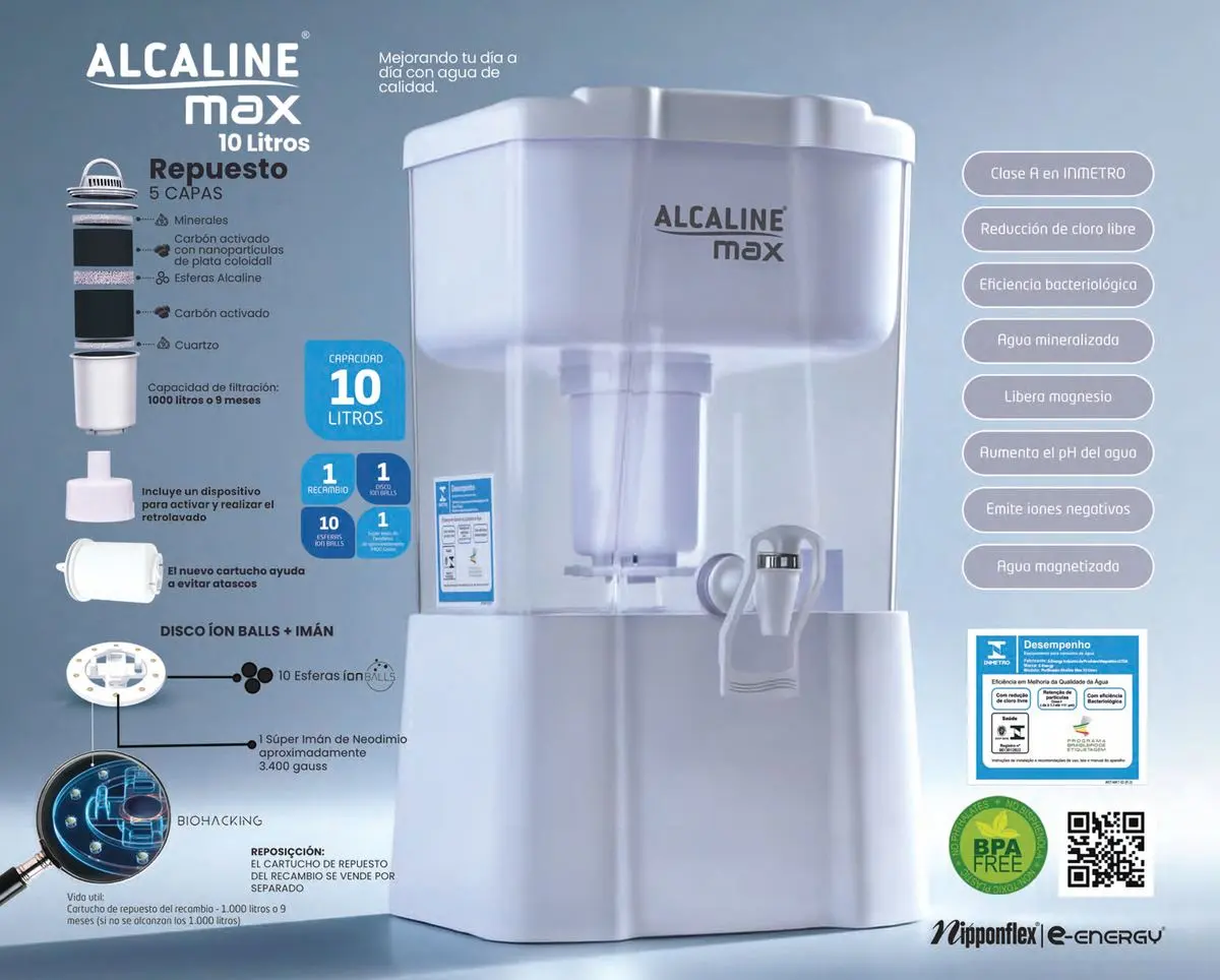 Alcaline Max Wasserfilter 10 Liter