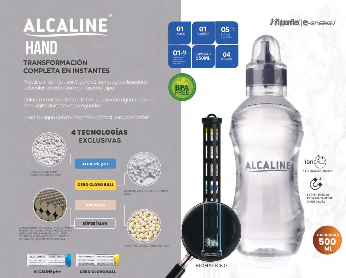 Botella Alcaline Hand Nova